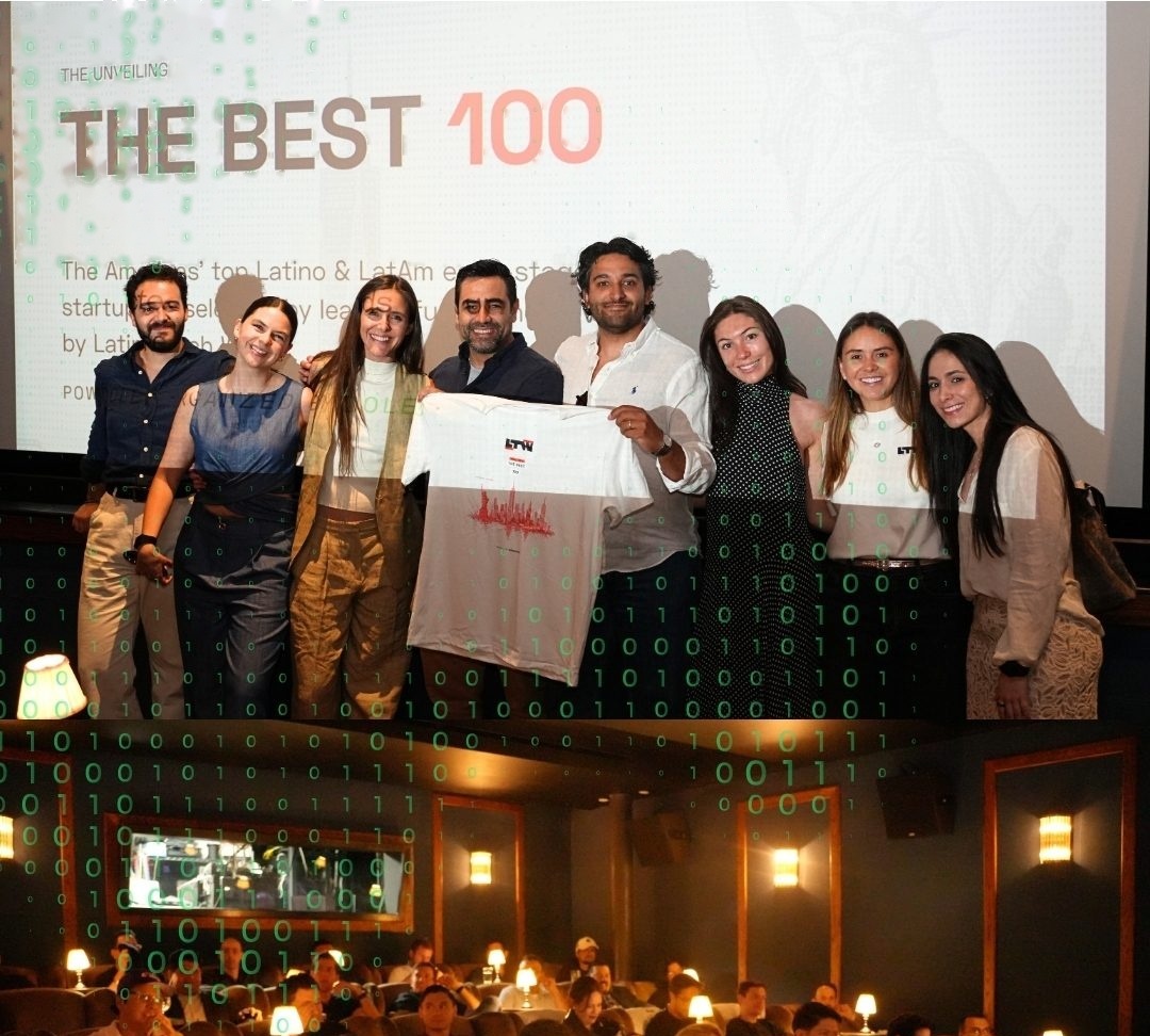 Best honorees celebrating on stage at Latino Tech Week
